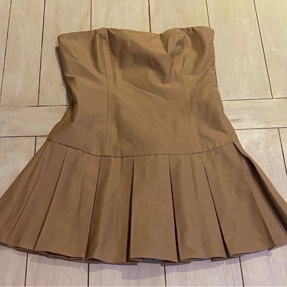 Superdown Ruby Tan Strapless Mini Dress - image 5